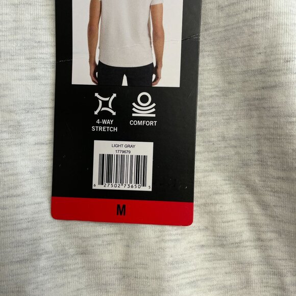 NEW Kenneth Cole Men's M Light Gray T-Shirt 4-Way Stretch & Comfort - Picture 6 of 7